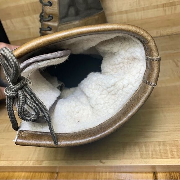 Land's End Insulated Rubber Winter Boots Lined 8D - Picture 5 of 6